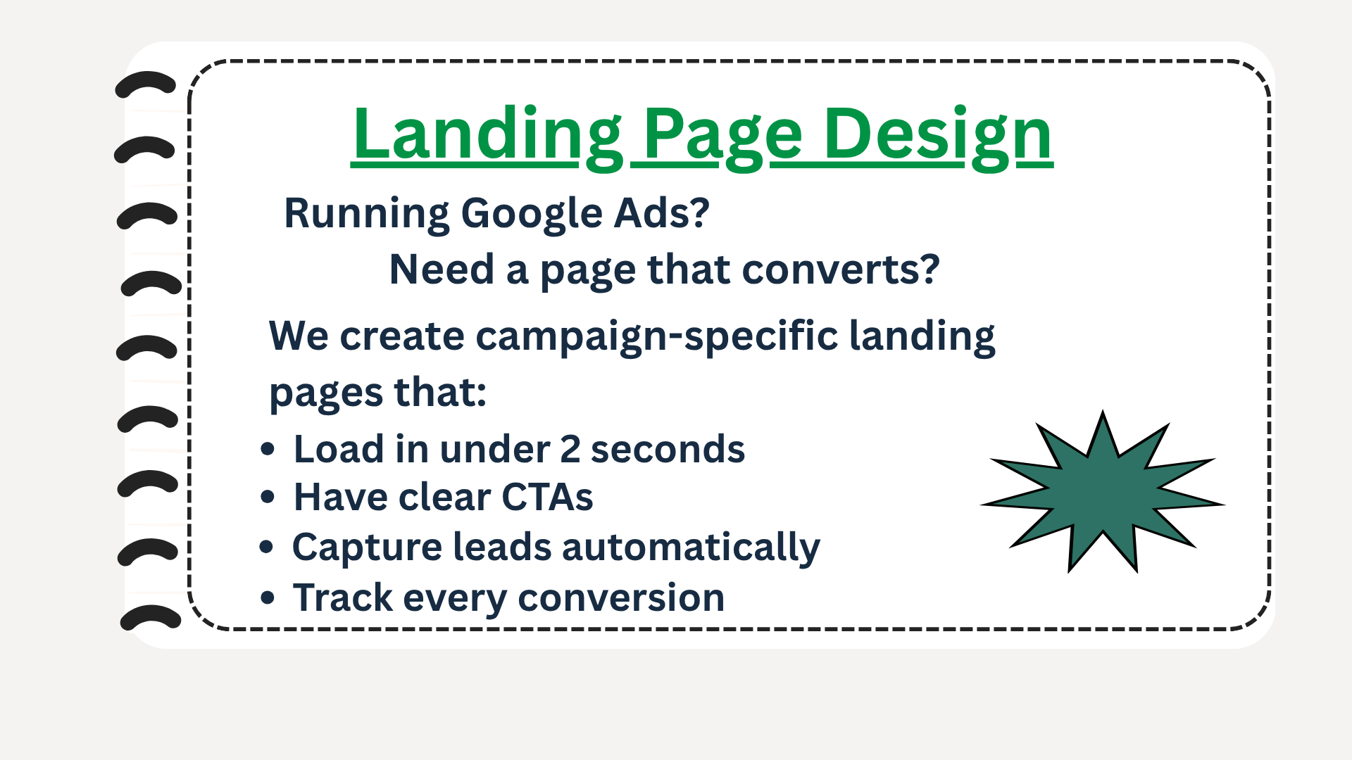 Landing page Design